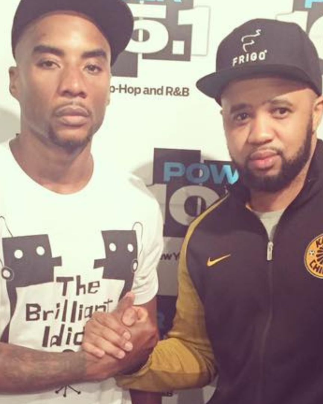 Sid Mali with Charlamagne Tha God at Power 105.1